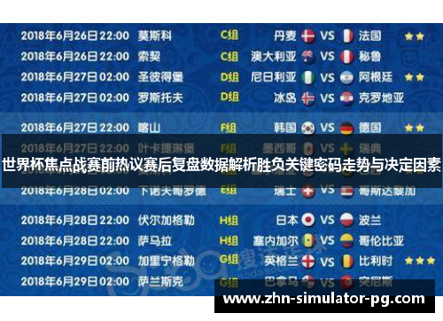 世界杯焦点战赛前热议赛后复盘数据解析胜负关键密码走势与决定因素